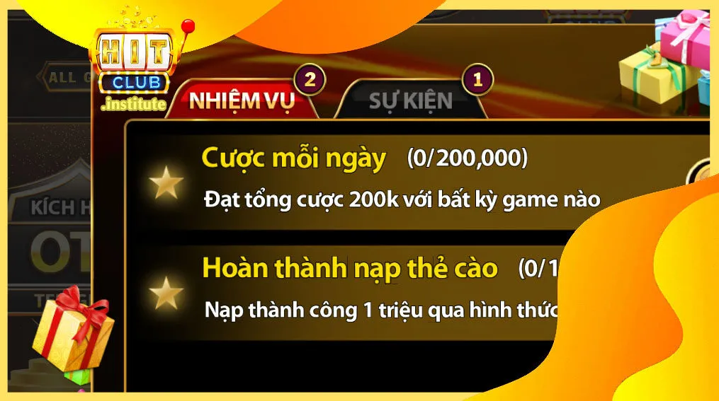 Hình ảnh thể hiện các ưu đãi và khuyến mãi hấp dẫn dành cho người chơi mới tại Hitclub